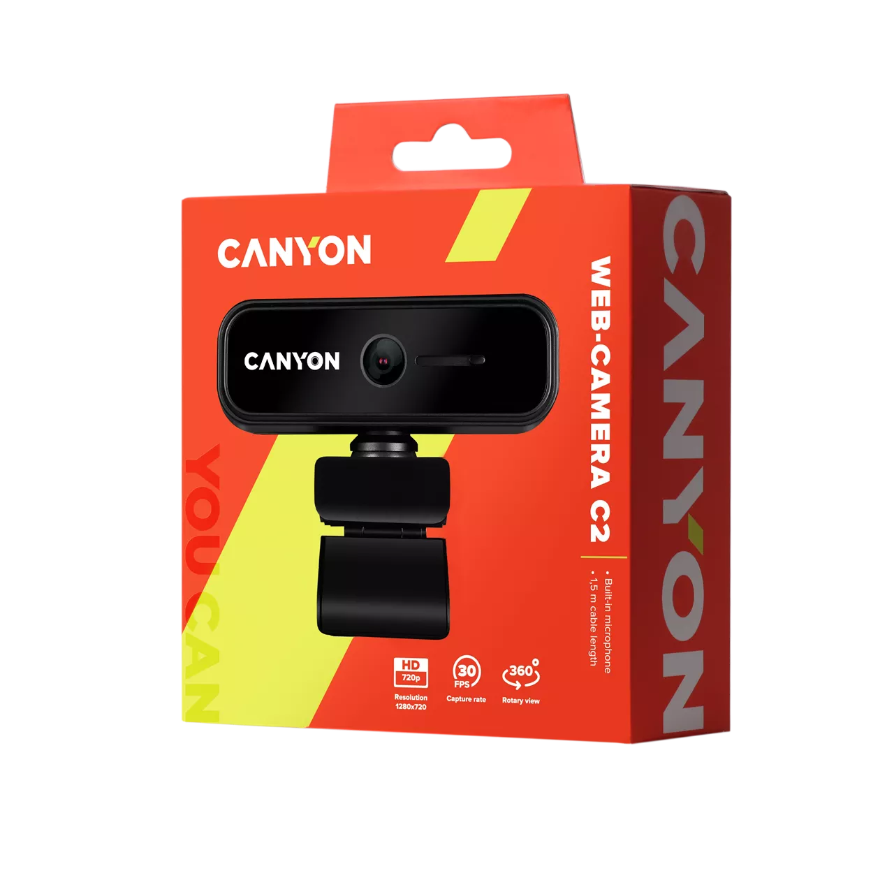 ВЕБ-камера Canyon CNE-HWC2 Black - фото 4