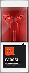 Наушники JBL C100SI Red - миниатюра 4