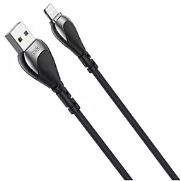 Кабель USB XO NB218 Anti-Breakage Silicone 2.4A Lightning Cable Black