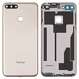 Задняя крышка корпуса Huawei Honor 7A Pro со стеклом камеры Original Gold