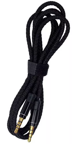 Аудио кабель TCOM AUX mini Jack 3.5mm M/M Cable 1 м black - фото 2