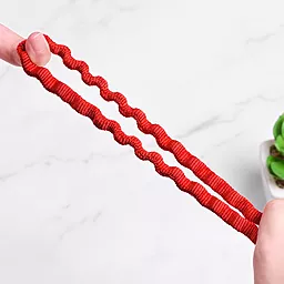 Кабель Hoco U78 Cotton Treasure Elastic USB-A - Lightning 12w 2.4a 1.2м cable Red - миниатюра 6 Кабель Hoco U78 Cotton Treasure Elastic USB-A - Lightning 12w 2.4a 1.2м cable Red - миниатюра 6