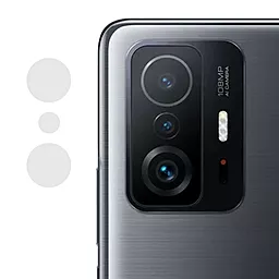 Захисне скло Epik 0.18mm на камеру (тех.пак) для Xiaomi 11T, Xiaomi 11T Pro Прозорий