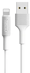 Кабель Borofone BX1 EzSync USB-A - Lightning 12w 2.4a 1м cable White