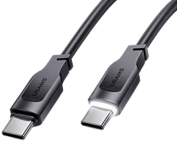 USB PD Кабель Usams 100w 5a 1.2m USB Type-C - Type-C cable black (US-SJ567) - мініатюра 2