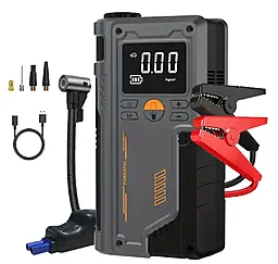 Бустер на авто с компрессором Powermax Jump Starter 5000A Black - фото Бустер на авто с компрессором Powermax Jump Starter 5000A Black