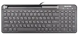 Клавиатура Maxxter KB-01B-UA Black - фото Клавиатура Maxxter KB-01B-UA Black