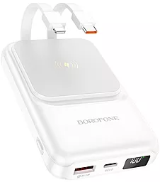 Повербанк Borofone BJ26 Spencer Wireless 10000 mAh PD20W White
