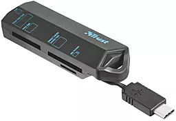 Кардридер Trust USB Type-C BLACK (20968) - миниатюра 3