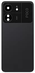 Задняя крышка корпуса Xiaomi Poco C65 со стеклом камеры Original Black - фото Задняя крышка корпуса Xiaomi Poco C65 со стеклом камеры Original Black