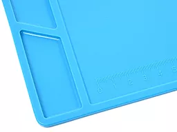 Силіконовий термостійкий килимок для пайки Aida S-140 345x245мм синій  - мініатюра 7