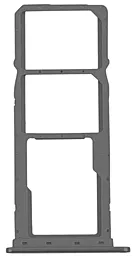 Держатель (лоток) Сим карты Nokia 2.4 / 3.4 / 5.4 Dual SIM Original Black