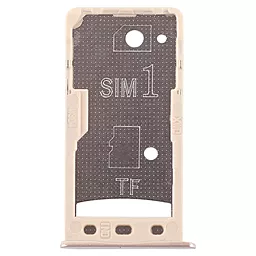 Слот (лоток) SIM-карти Xiaomi Redmi 5A і карти пам'яті Dual SIM Gold