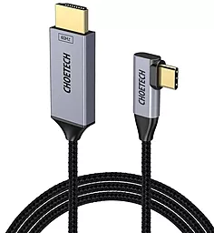Відеокабель Choetech HDMI - USB Type-C - HDMI v2.0 4k 60hz 1.8m black (XCH-1803)