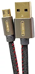 USB Кабель Remax Cowboy micro USB Cable Black (RC-096)