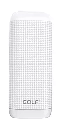 Повербанк GOLF GF-D2S LED 4000mah White - фото Повербанк GOLF GF-D2S LED 4000mah White