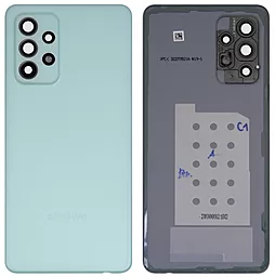 Задняя крышка корпуса Samsung Galaxy A52s 5G A528 со стеклом камеры Awesome Mint - фото Задняя крышка корпуса Samsung Galaxy A52s 5G A528 со стеклом камеры Awesome Mint