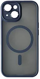 Чехол Rock Guard Touch Anti-drop Lens Protection with MagSafe для Apple iPhone 15 Titanium Blue