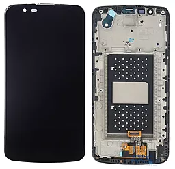 Дисплей LG K10 2016 (K410, K420, K425, K428, K430, LGMS428, F670L, F670S, F670K) (с микросхемой) с тачскрином и рамкой, оригинал, Black