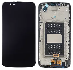 Дисплей LG K10 2016 (з мікросхемою) з тачскріном і рамкою, оригінал, Black - фото Дисплей LG K10 2016 (з мікросхемою) з тачскріном і рамкою, оригінал, Black