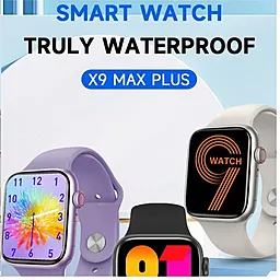 Смарт-часы Big X9 Max Plus IP67+GPS Purple - миниатюра 2 Смарт-часы Big X9 Max Plus IP67+GPS Purple - миниатюра 2