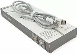 Кабель iKaku KSC-723 GAOFEI USB Type-C - Type-C 60w 3a 1м PD cable Silver - фото Кабель iKaku KSC-723 GAOFEI USB Type-C - Type-C 60w 3a 1м PD cable Silver