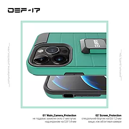 Чохол ArmorStandart DEF17 case для Apple iPhone 12/12 Pro Military Green (ARM61335) - мініатюра 4