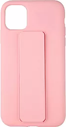 Чехол Silicone Case Hand Holder for Apple iPhone 11 Pink