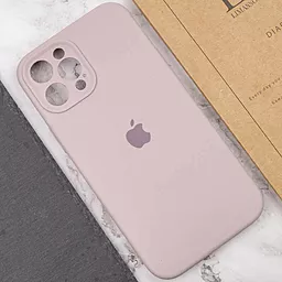 Чехол Silicone Case Full Camera Protective для Apple iPhone 12 Pro Lavender - миниатюра 3