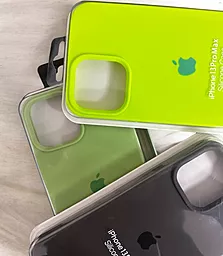Чехол Silicone Case Full для Apple iPhone 15 Pro Fluorescent green - миниатюра 5 Чехол Silicone Case Full для Apple iPhone 15 Pro Fluorescent green - миниатюра 5