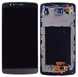 Дисплей LG G3 с тачскрином и рамкой, оригинал, Black - фото Дисплей LG G3 с тачскрином и рамкой, оригинал, Black