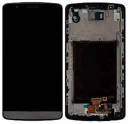 Дисплей LG G3 з тачскріном і рамкою, Black - фото Дисплей LG G3 з тачскріном і рамкою, Black