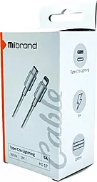 Кабель USB PD Mibrand MI-17 Flexible 25W 5A USB Type-C - Lightning Cable White - миниатюра 3