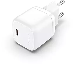 Сетевое зарядное устройство Vention 30w GaN PD USB-C fast charger white (FAKW0-EU)