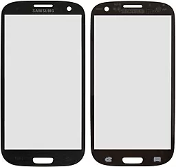Корпусное стекло дисплея Samsung Galaxy S3 I9300, I9305 Grey