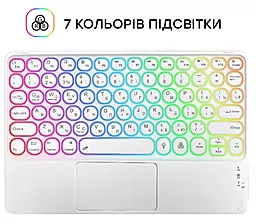 Клавиатура AIRON Easy Tap 2 Bluetooth White (4822352781089) - миниатюра 5