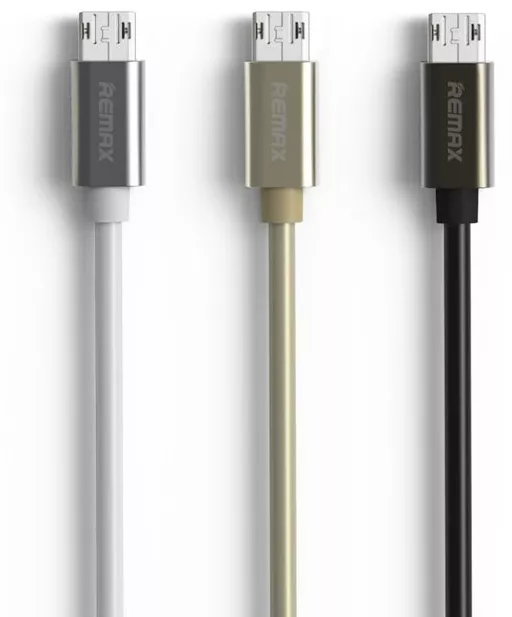 Кабель Remax Emperor USB-A - micro USB 12w 2.4a 1м cable Gold (RC-054m) - фото 2