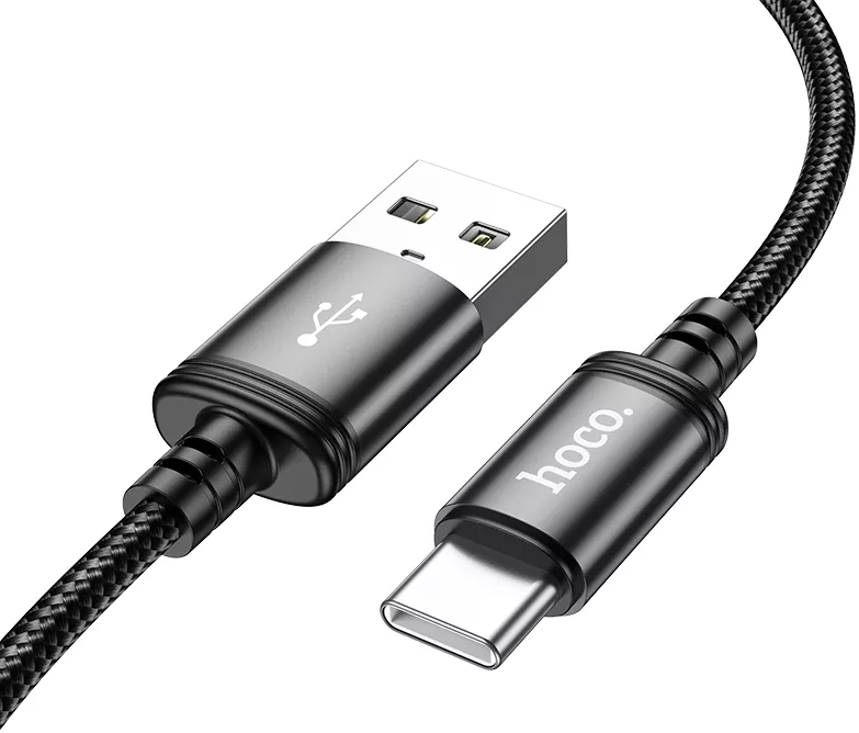 Кабель Hoco X91 USB-A - Type-C 15w 3a 3м cable Black - фото 4