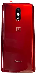 Задняя крышка корпуса OnePlus 7 со стеклом камеры Red - фото Задняя крышка корпуса OnePlus 7 со стеклом камеры Red