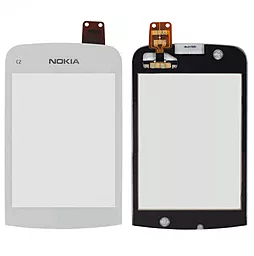 Сенсор (тачскрин) Nokia C2-02, C2-03, C2-06, C2-07, C2-08 White - фото Сенсор (тачскрин) Nokia C2-02, C2-03, C2-06, C2-07, C2-08 White