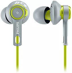 Наушники Philips SHQ2300 ActionFit Green/Grey - фото Наушники Philips SHQ2300 ActionFit Green/Grey