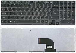Клавіатура для ноутбуку Sony Vaio SVE17 Frame 007532 чорна