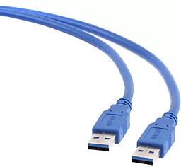 Кабель (шлейф) Maxxter USB3.0 AM-АM 0.5м Blue (U-AMAM3-0,5m) - миниатюра 2