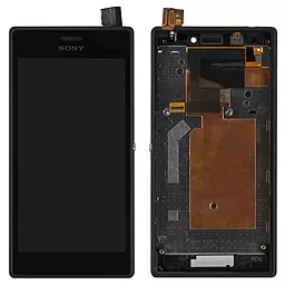 Дисплей Sony Xperia M2 (D2302, D2303, D2305, D2306) с тачскрином и рамкой, оригинал, Black - фото Дисплей Sony Xperia M2 (D2302, D2303, D2305, D2306) с тачскрином и рамкой, оригинал, Black