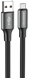 Кабель Borofone BX82 Bountiful USB-A - micro USB 12w 2.4a 1м cable Black - фото Кабель Borofone BX82 Bountiful USB-A - micro USB 12w 2.4a 1м cable Black