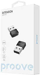 Адаптер-перехідник Proove Extension M-F USB-A -> USB Type-C Black - мініатюра 7