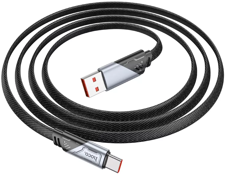 Кабель Hoco U119 Machine USB-A - Type-C 25w 5a 1.2м cable Black - фото 3