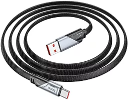 Кабель Hoco U119 Machine USB-A - Type-C 25w 5a 1.2м cable Black - мініатюра 3