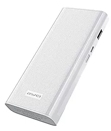 Повербанк Awei P77K 12000 mAh White - фото Повербанк Awei P77K 12000 mAh White