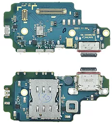 Нижняя плата Samsung Galaxy S22 Ultra 5G S908B с разъемом зарядки, с микрофоном, c SIM-коннектором, Original (Версия B)